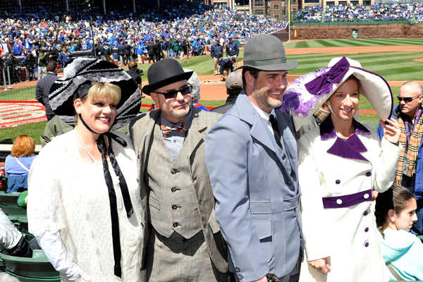 wrigley fields 100 years throwback